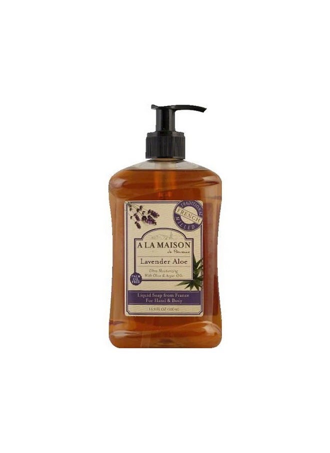 A La Maison - French Liquid Soap Lavender Aloe 16.90 Ounces - Image 1