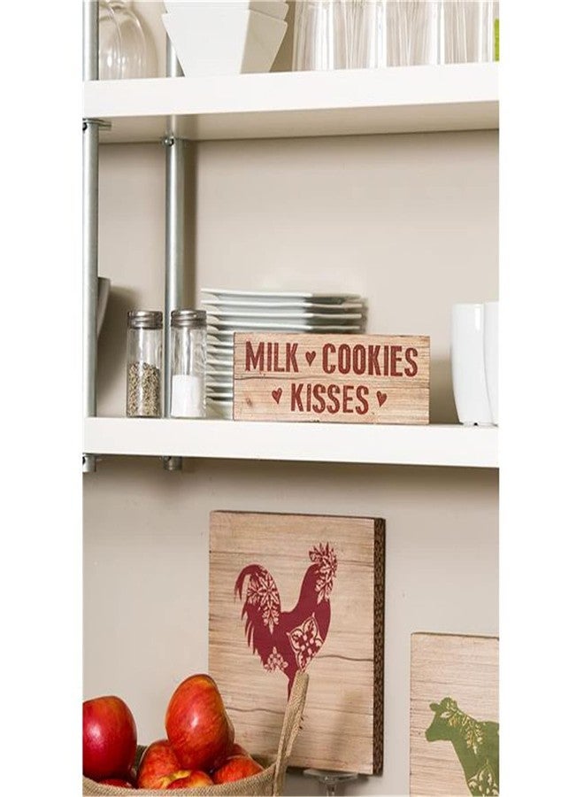 Heritage Lace Wood Farmhouse 3"x9" Kisses Sign