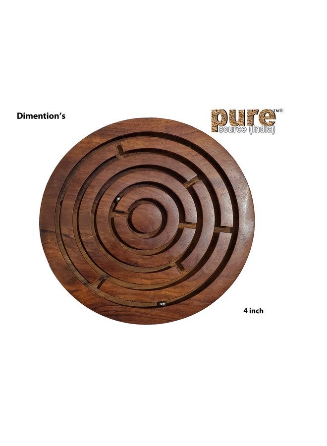 بيور سورس انديا لعبة الألغاز الخشبية من Pure Source India مقاس 4 بوصات. - Image 4