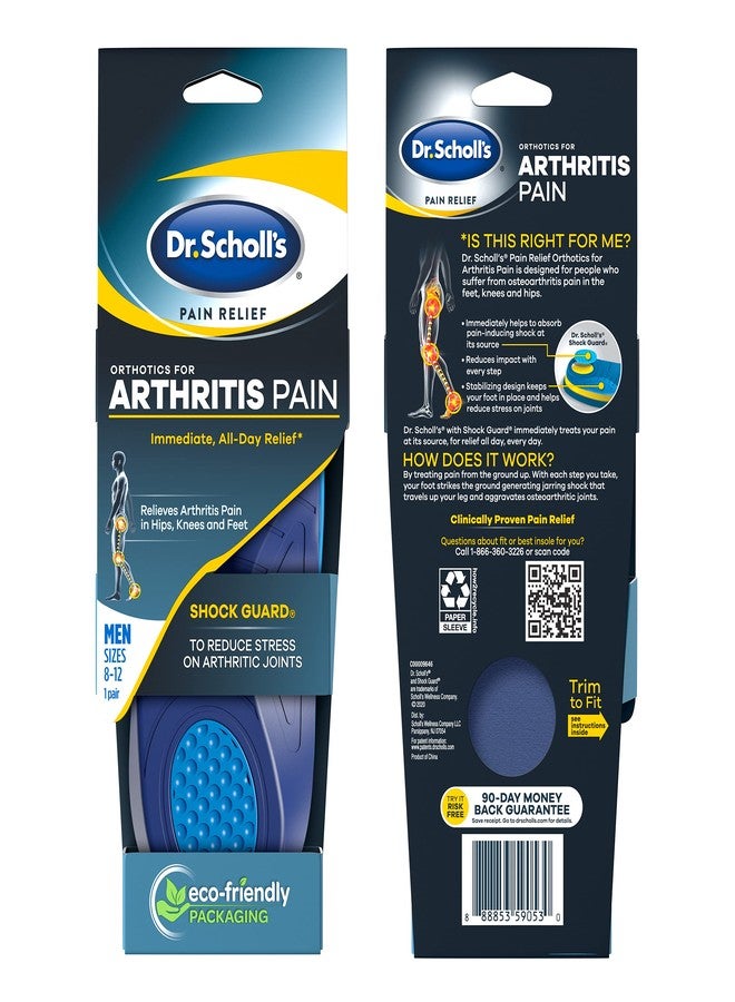 Dr. Scholl'S Dr. Scholls Pain Relief Orthotics For Arthritis Pain For Men, 1 Pair, Size 8-12 - Image 2