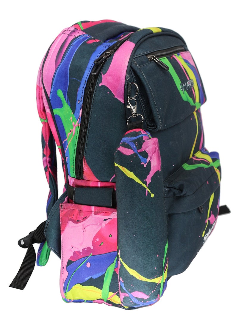 حقيبة ظهر مدرسية موديل 1 بقع الألوان