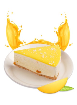 Mango Cheesecake Slice