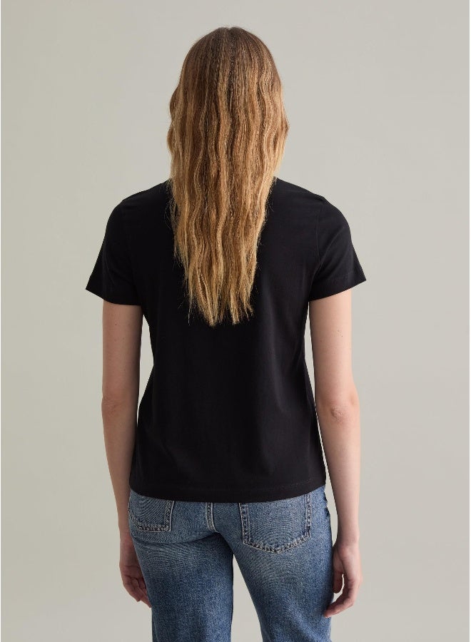 او في اس Supima cotton T-shirt - Image 3