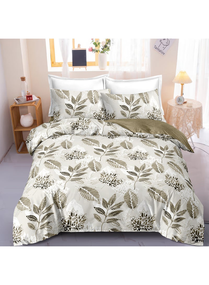 ايست من نون طقم غطاء لحاف من ٤ قطع | مصنوع من ألياف دقيقة ناعمة | ألوان متعددة | غطاء لحاف ١٦٠ × ٢٢٠ سم، ملاءة سرير ١٢٠ × ٢٠٠ سم مع جيب عميق ٣٠ سم، غطائي وسادة ٥٠ × ٧٥ سم | مناسب لمرتبة فردية - Image 1