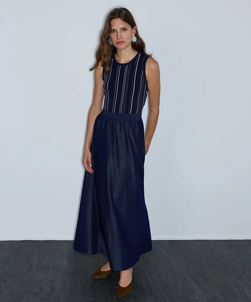 Ipekyol  Two-Piece Effect Midi Dress for Women | Best Price UAE