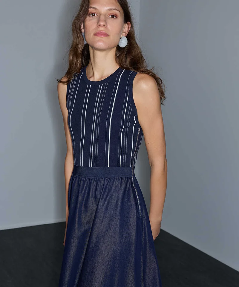 Ipekyol  Two-Piece Effect Midi Dress for Women | Best Price UAE
