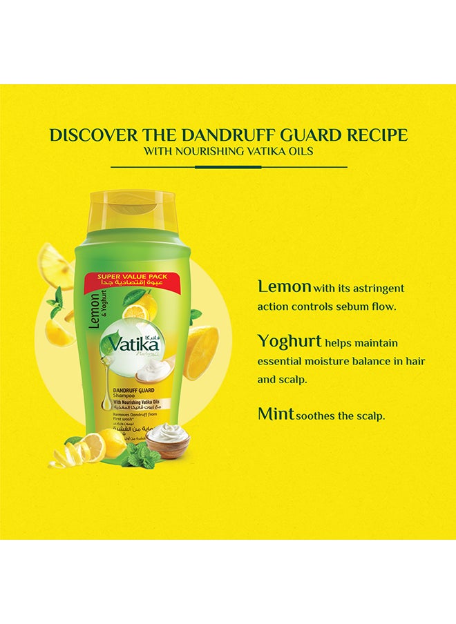 Dandruff Guard Shampoo Enriched With Lemon And Yoghurt Extracts 700Ml
