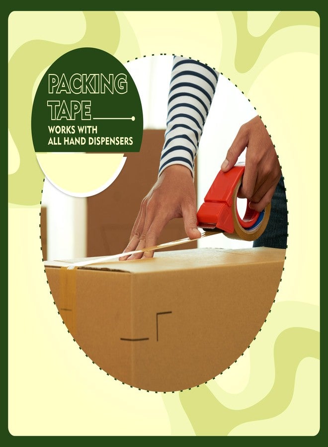 YAJNAS 72mm x 100 Meters, 3 inch, Pack of 2, Brown BOPP Self-Adhesive High-Strength Packing Tape Rolls | E-commerce Packaging for Home, Office & Box - Image 2