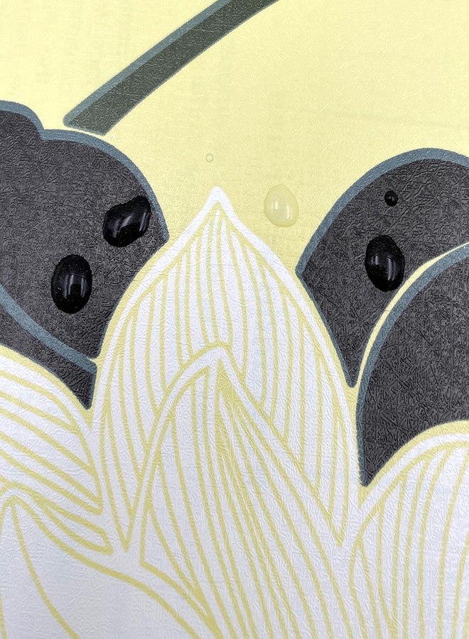 Yifely Large White Peony Removable PVC Shelf Drawer Liner Home Decor Shelving Paper 17x118 Inch - Image 3