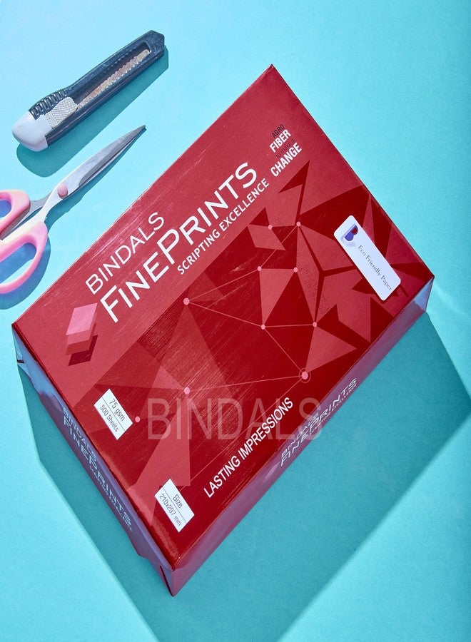 BINDALS White Copier Paper | A4 Size | 75 GSM | 1 Ream & 500 Sheets per ream | Bright Plain Printing Paper | Fine Quality & Eco-friendly - Image 2