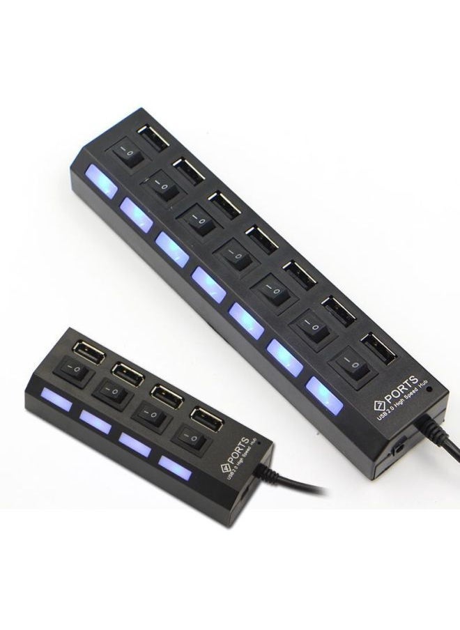 Usb Multi-port Switch Hub Concentrator Mouse Keyboard Usb Flash Drive Card Reader Printer High-speed Expander Digital Computer-Number Of Interfaces:Without Switch [4 White]] - Image 4