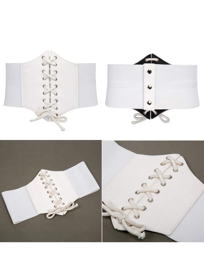 Women Elastic Wide Band Tied Corset Waist Cincher Belt(Xl,Black+White 499) - pzsku/Z8CD037DFD8C01C3A5E0EZ/45/_/1735566661/749be0fc-8c3b-4d68-b680-c779fb81a935