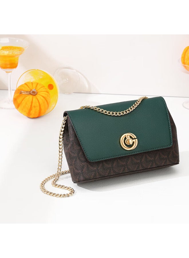 Goldlion Women's Handbag, Fashionable Color-block Shoulder Bag, Versatile Crossbody Bag For Women, Birthday Gift - Image 1