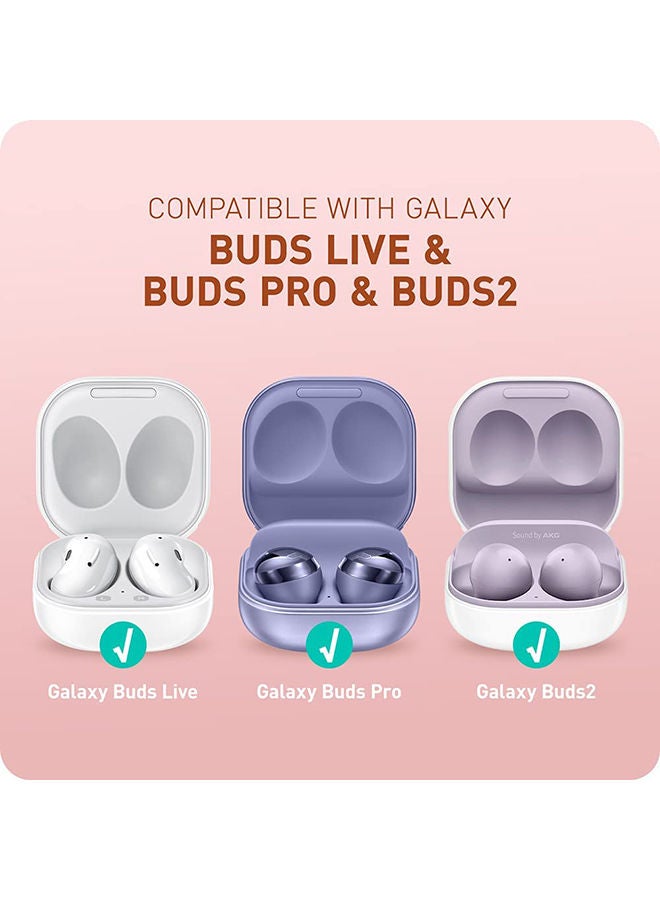 O Ozone Marble Bundle for Samsung Galaxy S23 5G Ultra Case + Galaxy Buds Case Full-Body Smooth Gloss Finish Marble Shockproof Bumper Stylish Cover (Purple) - Image 3