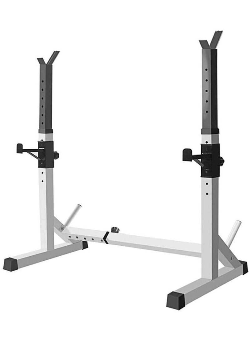 erorex - Adjustable Heavy Duty Squat Rack Max Load 550LBs Perfect for Home Workouts Adjustable Height and Width - Image 1
