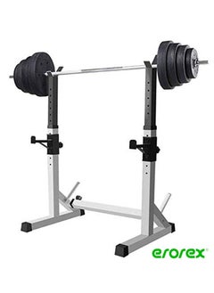 Adjustable Heavy Duty Squat Rack Max Load 550LBs Perfect for Home Workouts Adjustable Height and Width