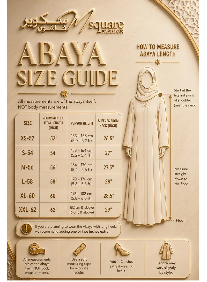 MSquare Fashion  Green Korean Nida Abaya | Luxury Modest Wear with Contrast Piping for Women | Best Price UAE