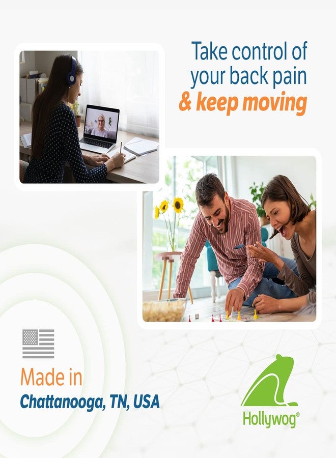 هوليوغ وسادات جل بديلة لجهاز Hollywog TENS، ووسادات بديلة لجهاز WiTouch Pro و Aleve Direct Therapy TENS، ووسادات أقطاب كهربائية ذاتية اللصق قابلة لإعادة الاستخدام لأجهزة TENS (6 وسادات جل) - Image 4