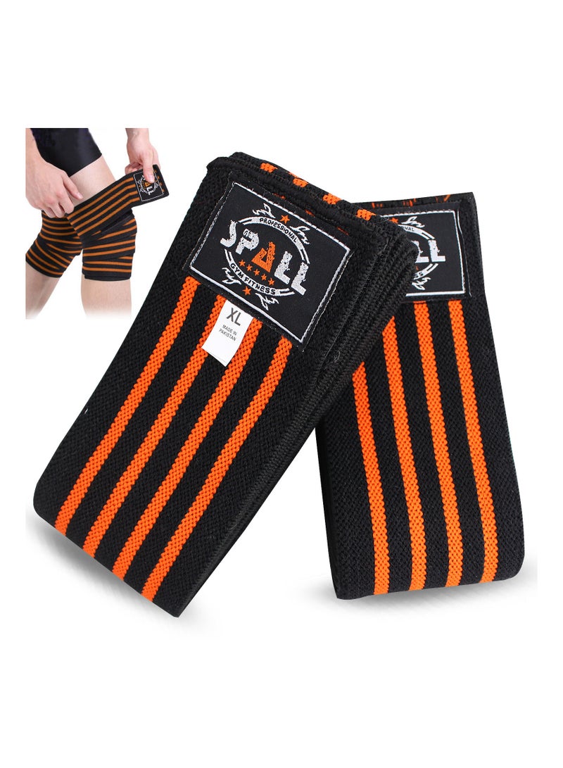 Spall Fitness Knee Wraps Compression Elasticity Weightlifting Squat Fitness For Gym Workout Cross Training Powerlifting Men And Women - Image 1