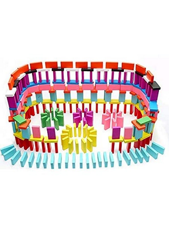 VGRASSP 12 Colour Wooden Domino Toy for Kids - Educational Blocks Activity Game for Play and Learning (1200 Piece) - Image 5