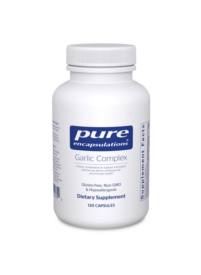Pure Encapsulations Garlic Complex ; Supplement To Support Antioxidant Defenses Immune Health And The Cardiovascular System* ; 120 Capsules - Image 1