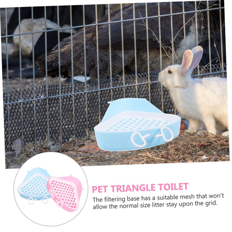 2pcs Multi Purpose Pet Toilet Litter Box For Cat Dog Rabbit Hamster Detachable Large Capacity - Image 5