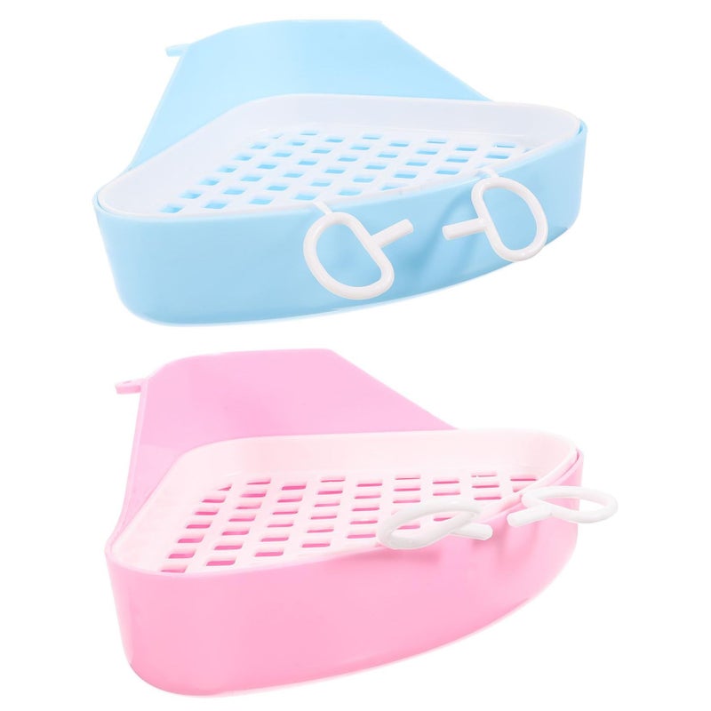 2pcs Multi Purpose Pet Toilet Litter Box For Cat Dog Rabbit Hamster Detachable Large Capacity - Image 2