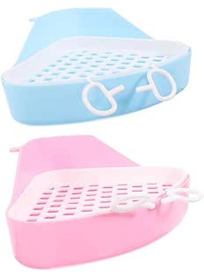 2pcs Multi Purpose Pet Toilet Litter Box For Cat Dog Rabbit Hamster Detachable Large Capacity - Image 1