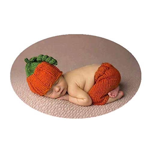 Vemonllas Fashion Cute Newborn Boy Girl Baby Outfits Photography Props Pumpkin Hat Pants Clothes - Image 2