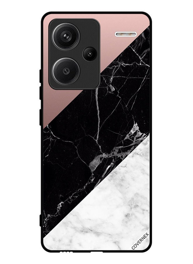 Covernex Protective Case Cover For Xiaomi Redmi Note 13 Pro Plus Marble & Plain Combination Pattern - Image 1