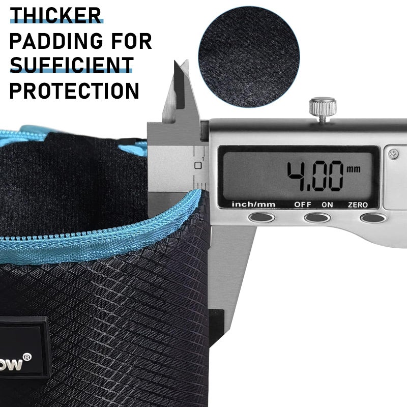 Lightdow 4pcs Pack Lens Pouch 5mm Thick Soft Neoprene DSLR Lens Bag - Image 4