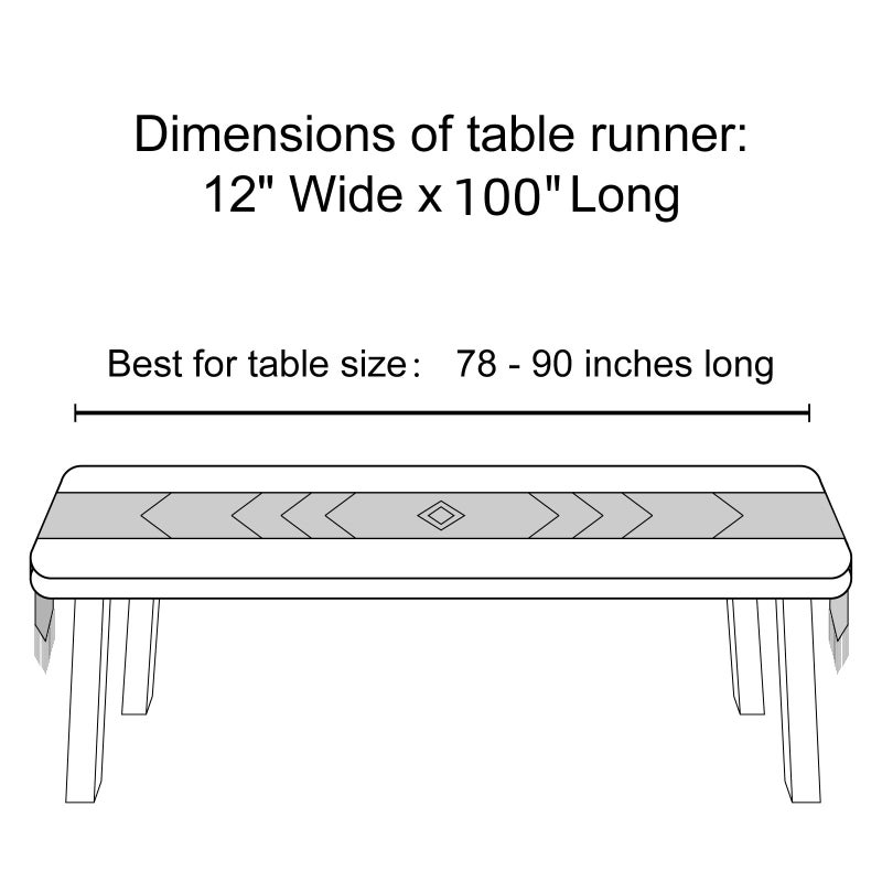 Mkono 100 Inches Boho Macrame Table Runner Woven Thanksgiving Christmas Party Decor Handmade Linen Placemats with Tassels Home Decoration for Dining Room Kitchen, 12 x 100 Inches - Image 2