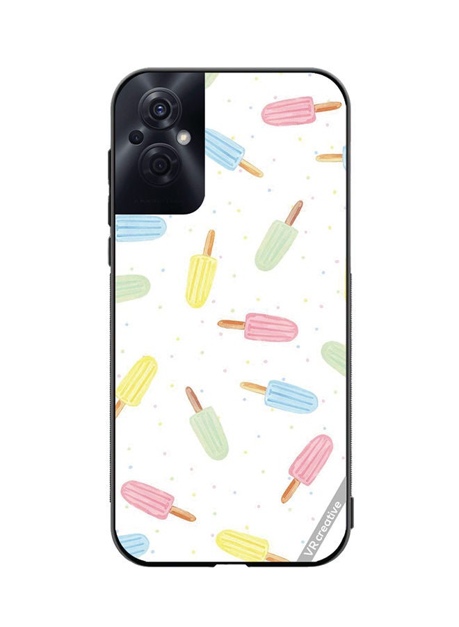 VR CREATIVE Protective Case Cover For Oppo Reno8 Z Ice Cream Design Multicolour - Image 1