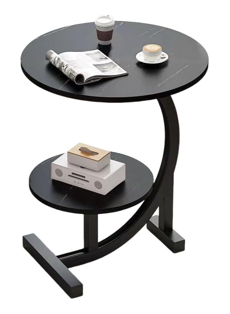 DubaiGallery Light luxury movable mini small table round coffee table for small apartments - Image 1