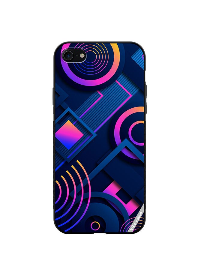 VR CREATIVE Protective Case Cover For Apple iPhone SE (2022) Abstract Design Multicolour - Image 1