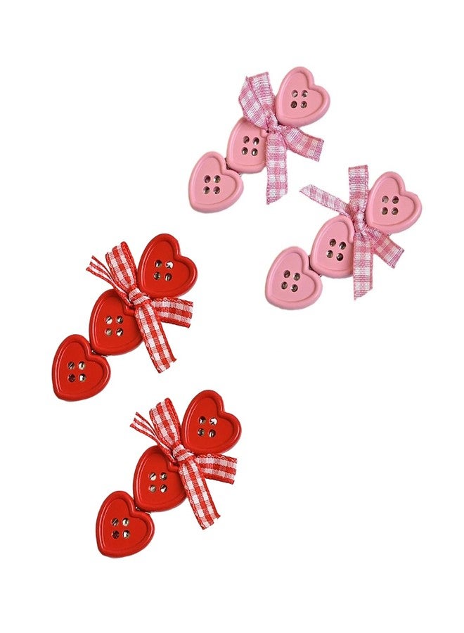 BBTDIN Sewing Button Hair Clips Plastic Buttons Hair Pin for Girls Craft Buttons Hairclips BBW11 (Set-A) - Image 1