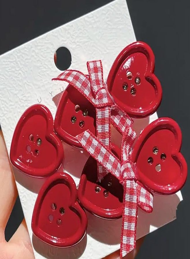 BBTDIN Sewing Button Hair Clips Plastic Buttons Hair Pin for Girls Craft Buttons Hairclips BBW11 (Set-A) - Image 4