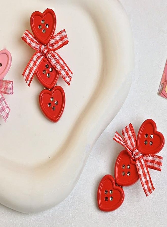 BBTDIN Sewing Button Hair Clips Plastic Buttons Hair Pin for Girls Craft Buttons Hairclips BBW11 (Set-A) - Image 2