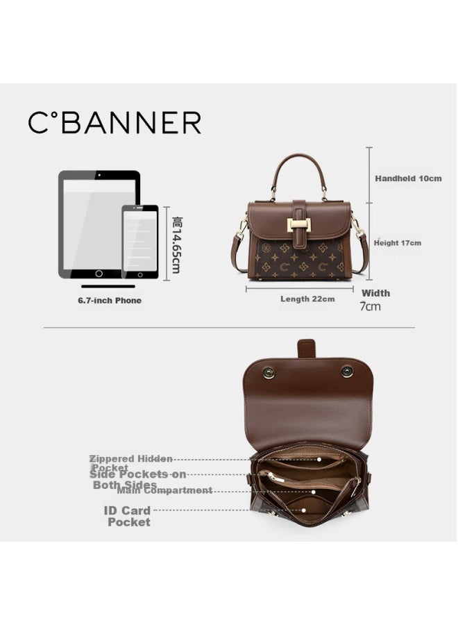 C.banner Handbag, Women's Crossbody Bag, Shoulder Tote, Luxury Printed Shoulder Bag, Birthday And New Year Gift For Women And Girlfriends - Image 3