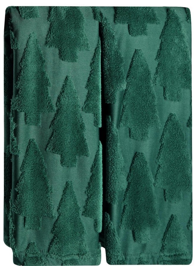 Quera 2 Pack Hand Towels Winter Christmas Tree Green Bathroom Decorative Towels Set for Drying, Cleaning, Cooking, Holiday 13.7'' x 29.5'' - Image 1