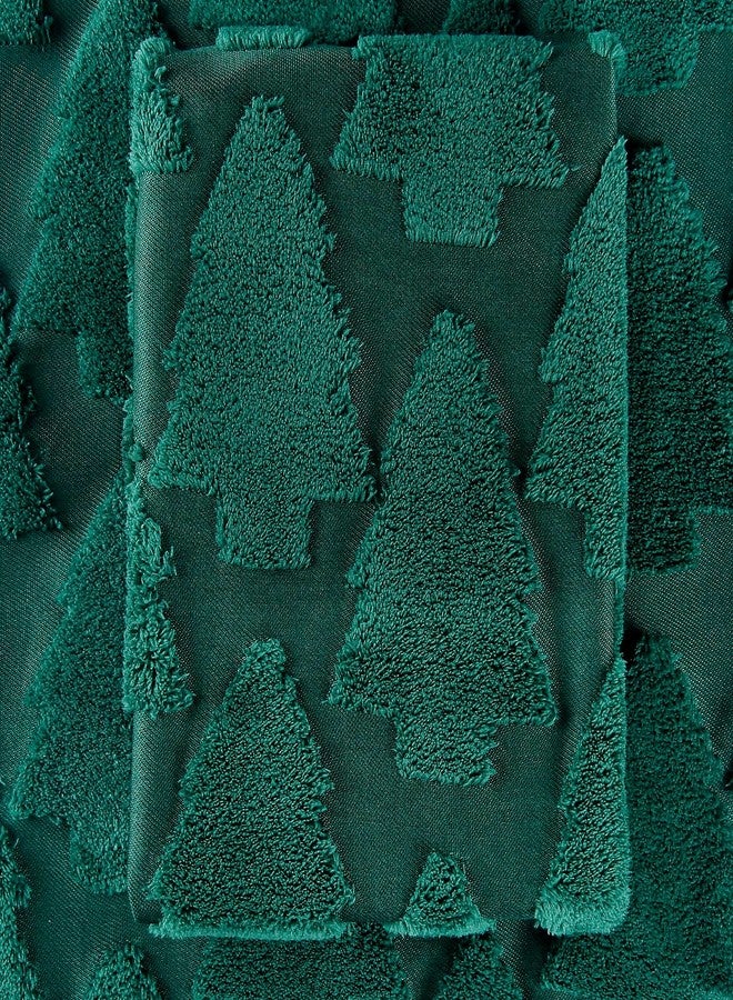 Quera 2 Pack Hand Towels Winter Christmas Tree Green Bathroom Decorative Towels Set for Drying, Cleaning, Cooking, Holiday 13.7'' x 29.5'' - Image 4