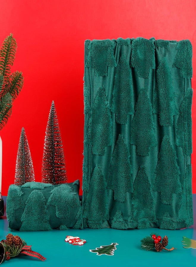 Quera 2 Pack Hand Towels Winter Christmas Tree Green Bathroom Decorative Towels Set for Drying, Cleaning, Cooking, Holiday 13.7'' x 29.5'' - Image 5
