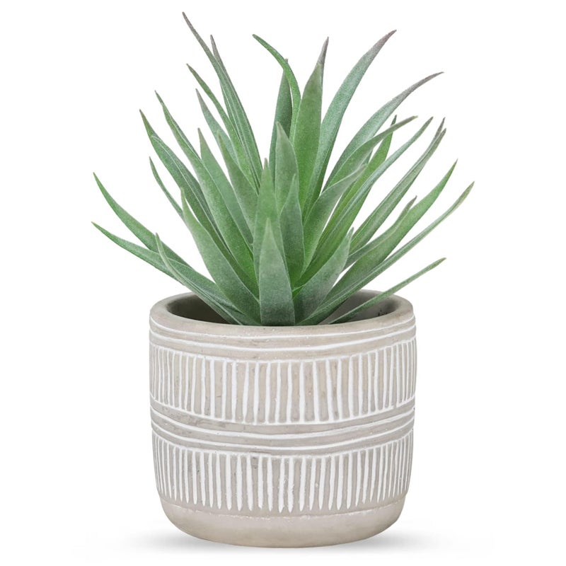 Der Rose Fake Succulents Plants Artificial Succulents in Pots for Room Home Bathroom Bedroom Office Boho Decor - Image 1