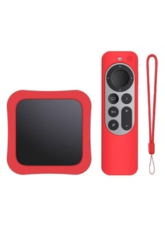 O Ozone Red Silicone Case - Anti-Slip, Shockproof, Drop Proof Protection for TV 4K & Siri Remote 2022  - Image 1