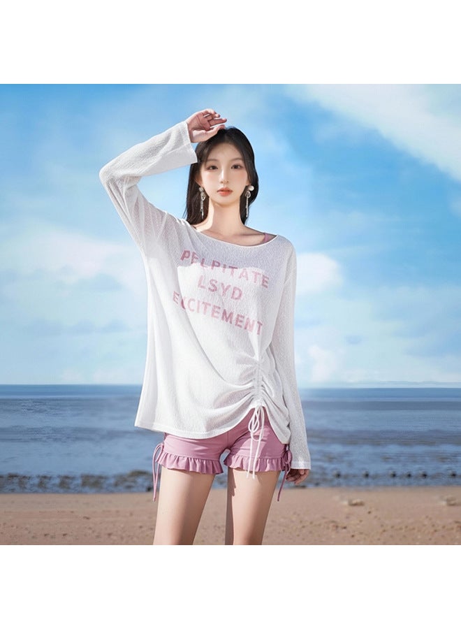 Swimsuit For Women  New High-end Split Belly-covering Slimming Look Three-piece Swimsuit Hot Spring Resort Swimsuit