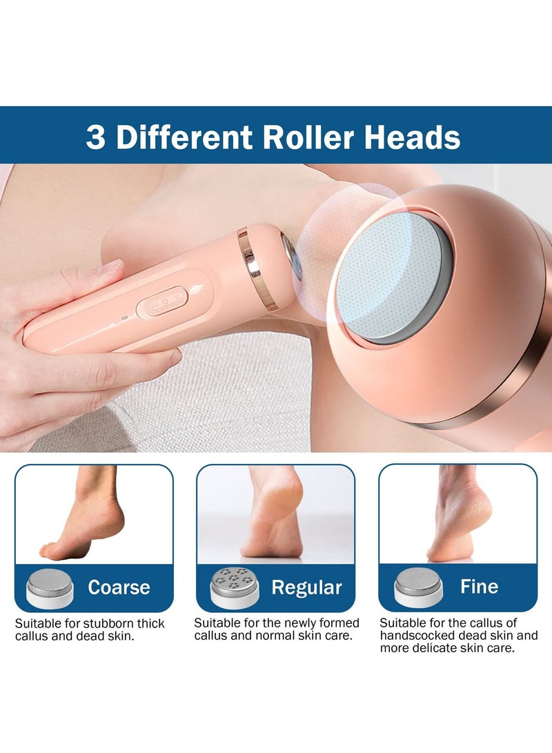 Electric Foot Callus Remover Rechargeable,2200mAh Battery Up to 3 Hours of Use Time Portable File Pedicure Kits, Professional Kit, Ideal for Dead Skin or Powerful Exfoliation - Image 2