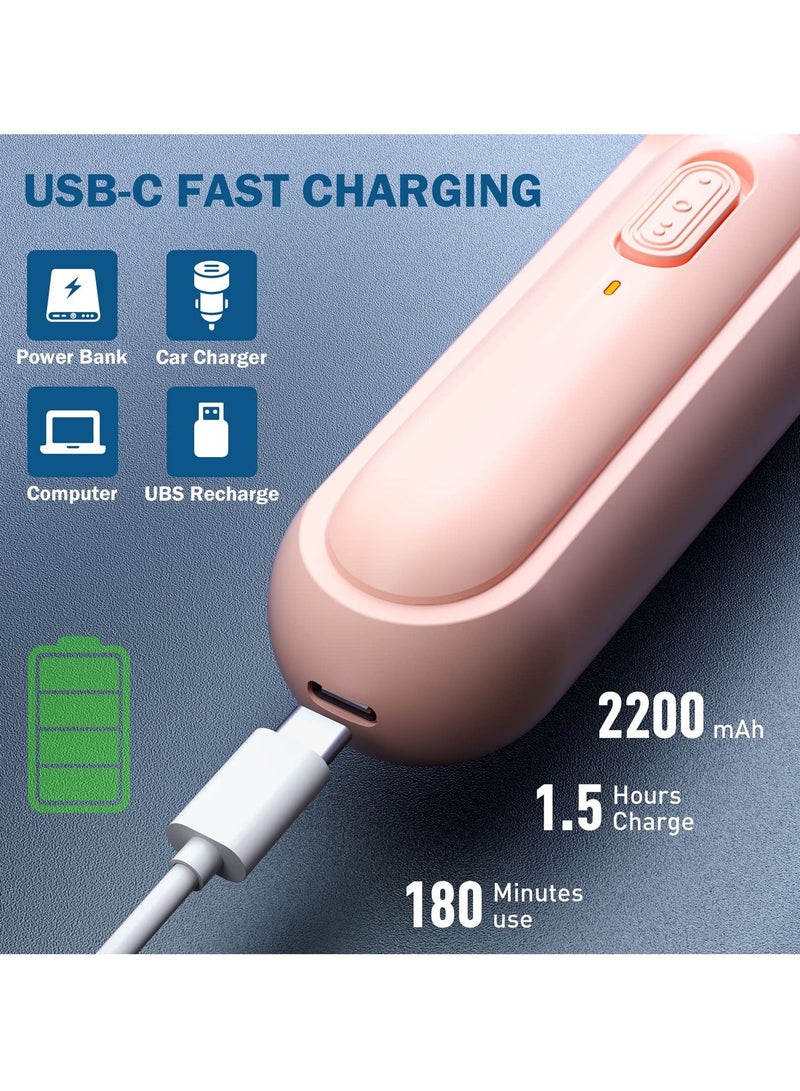 Electric Foot Callus Remover Rechargeable,2200mAh Battery Up to 3 Hours of Use Time Portable File Pedicure Kits, Professional Kit, Ideal for Dead Skin or Powerful Exfoliation - Image 4