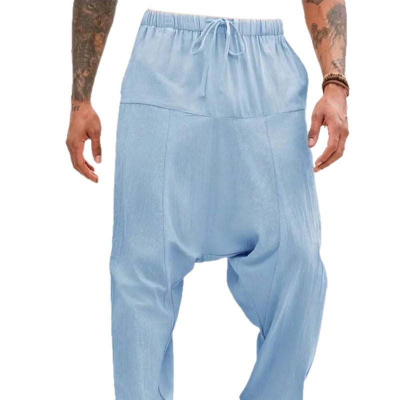 Men's Casual Loose Fit Drawstring Jogger Pants - Image 5