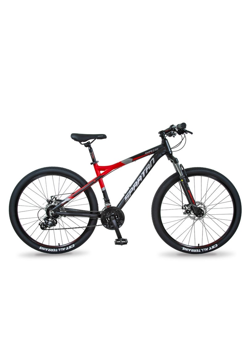 Spartan Ampezzo 27.5" MTB Alloy | Lightweight & Durable Mountain Bike | 21-Speed Shimano Gear System | Front Suspension | Ergonomic Design | Full Aluminum Frame | Red SP-3005 - Image 2