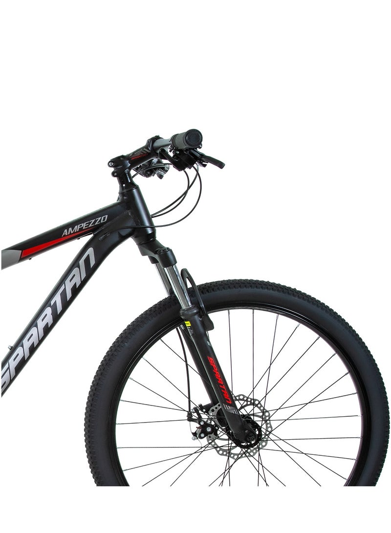 Spartan Ampezzo 27.5" MTB Alloy | Lightweight & Durable Mountain Bike | 21-Speed Shimano Gear System | Front Suspension | Ergonomic Design | Full Aluminum Frame | Red SP-3005 - Image 4